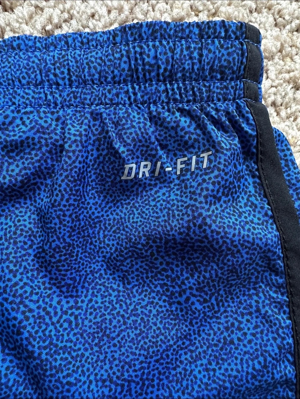Nike Dri-Fit Running Shorts, royal blue with black, Size M - Picture 5 of 7